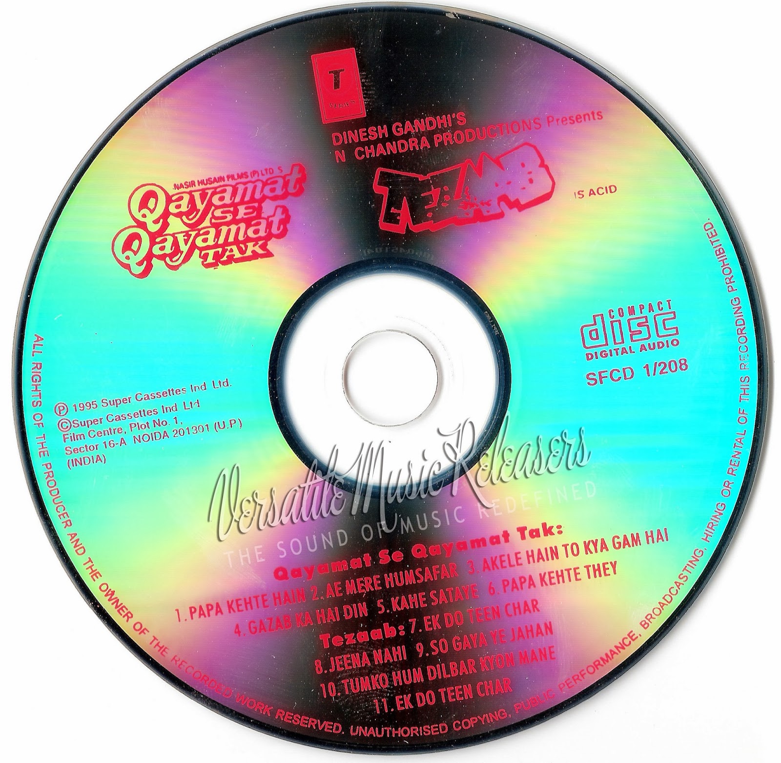 ALL SONGS FREE DOWNLOAD AND LISTEN ONLINE: Qayamat Se Qayamat Tak (1988