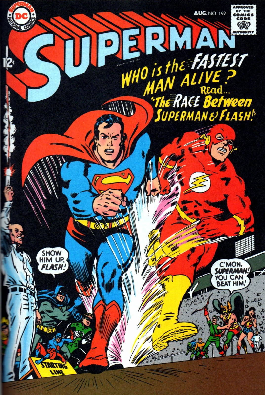 CRIVENS! COMICS & STUFF! A QUESTION OF RACE WHO'S FASTER, SUPERMAN