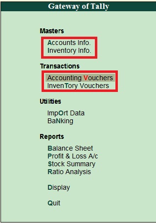 Difference between Accounts Only and Accounts with Inventory in Tally in Hindi