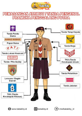 Cara Pemasangan Atribut Tanda Pengenal Pramuka Penggalang