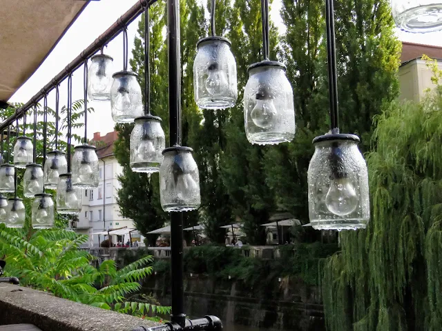 What to do in Ljubljana Slovenia: Have a drink on the river