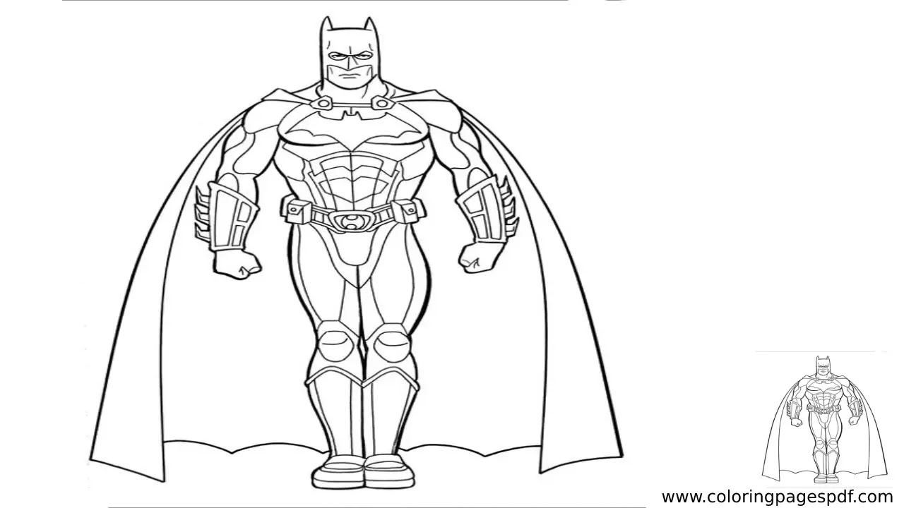 Coloring Page Of Batman Coloring Page Of Batman