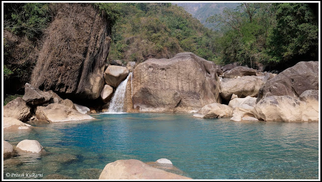 Blue Lagoon Near Rainbow Waterfall