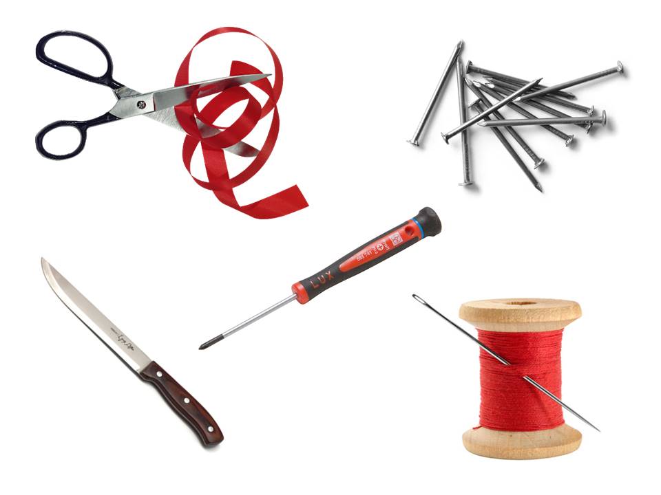 острые колющие и режущие предметы. опасные предметы в доме для детей. острые и колющие предметы. острые предметы опасны. колющийся предмет.