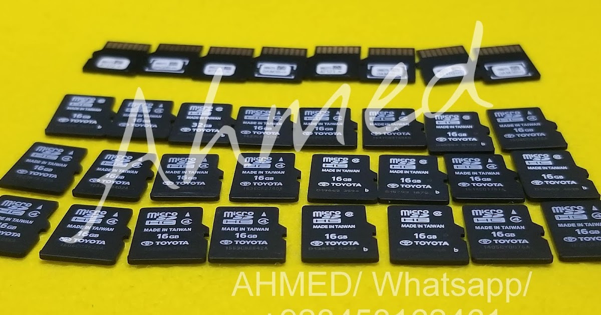 check map sd memory card Toyota lexus micro sd card