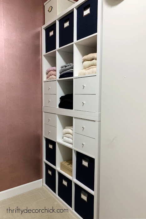 Kallax closet storage hack for clothes