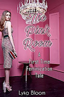 Pretty feminized sissy standing in pink room