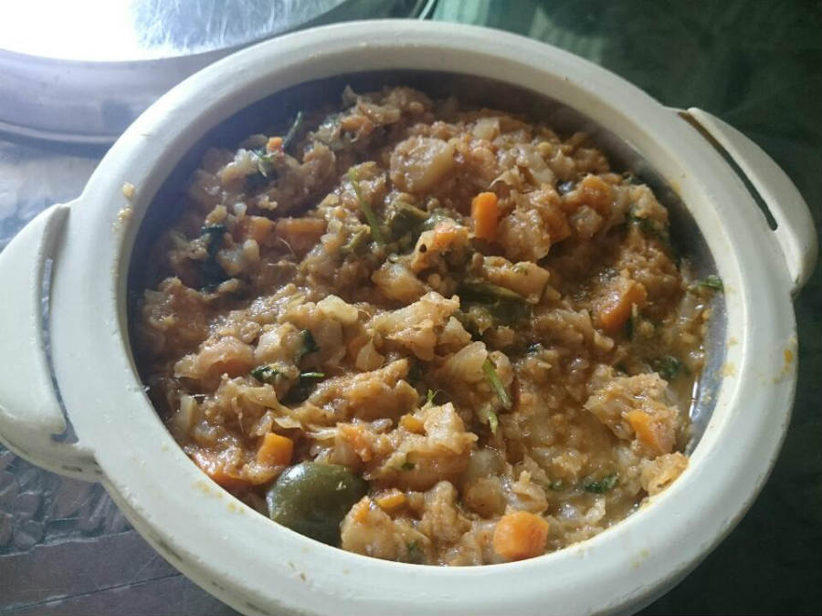 Cabbage coconut masala curry Telugu Vantasala