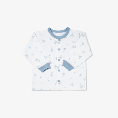 SET 5 áo dài tay Miomio cài giữa mỏng – Size 1M, Thỏ xanh