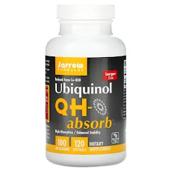 Jarrow Formulas, Убихинол QH-Absorb, 100 мг, 120 мягких желатиновых капсул