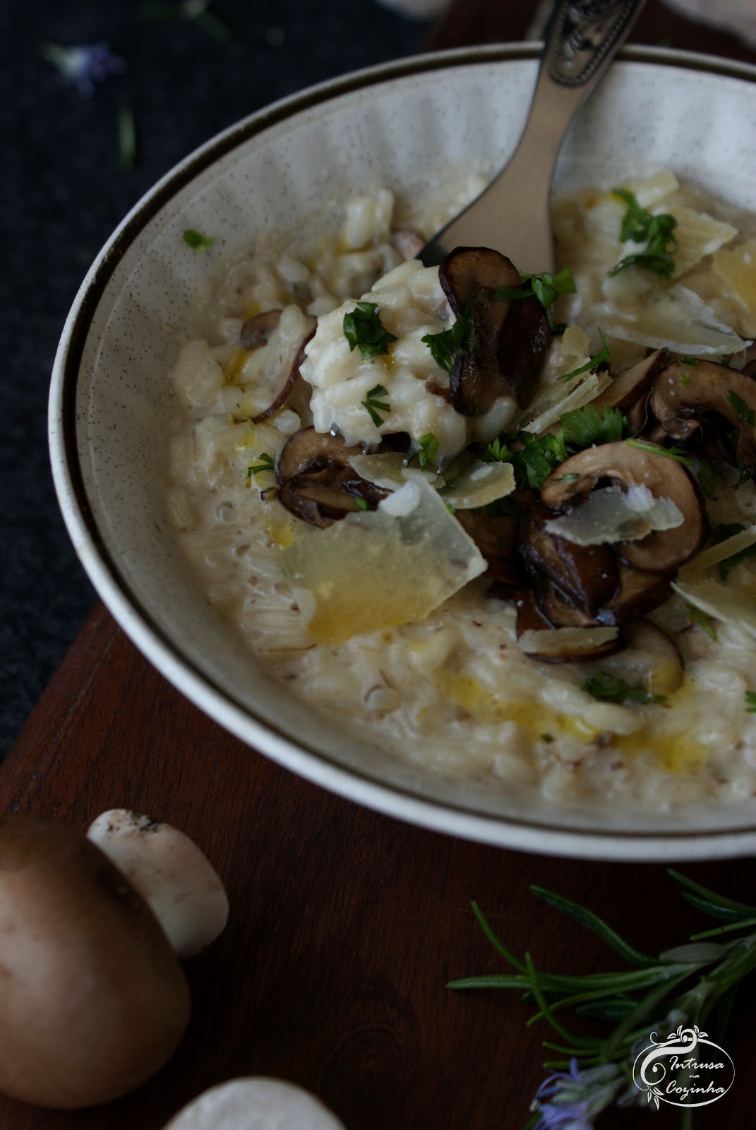 Risotto de Cogumelos & Mascarpone {Mushroom & Mascarpone Risotto