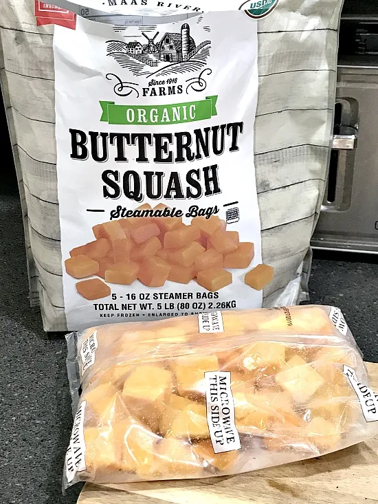 easy organic butternut squash recipe with steamable bags