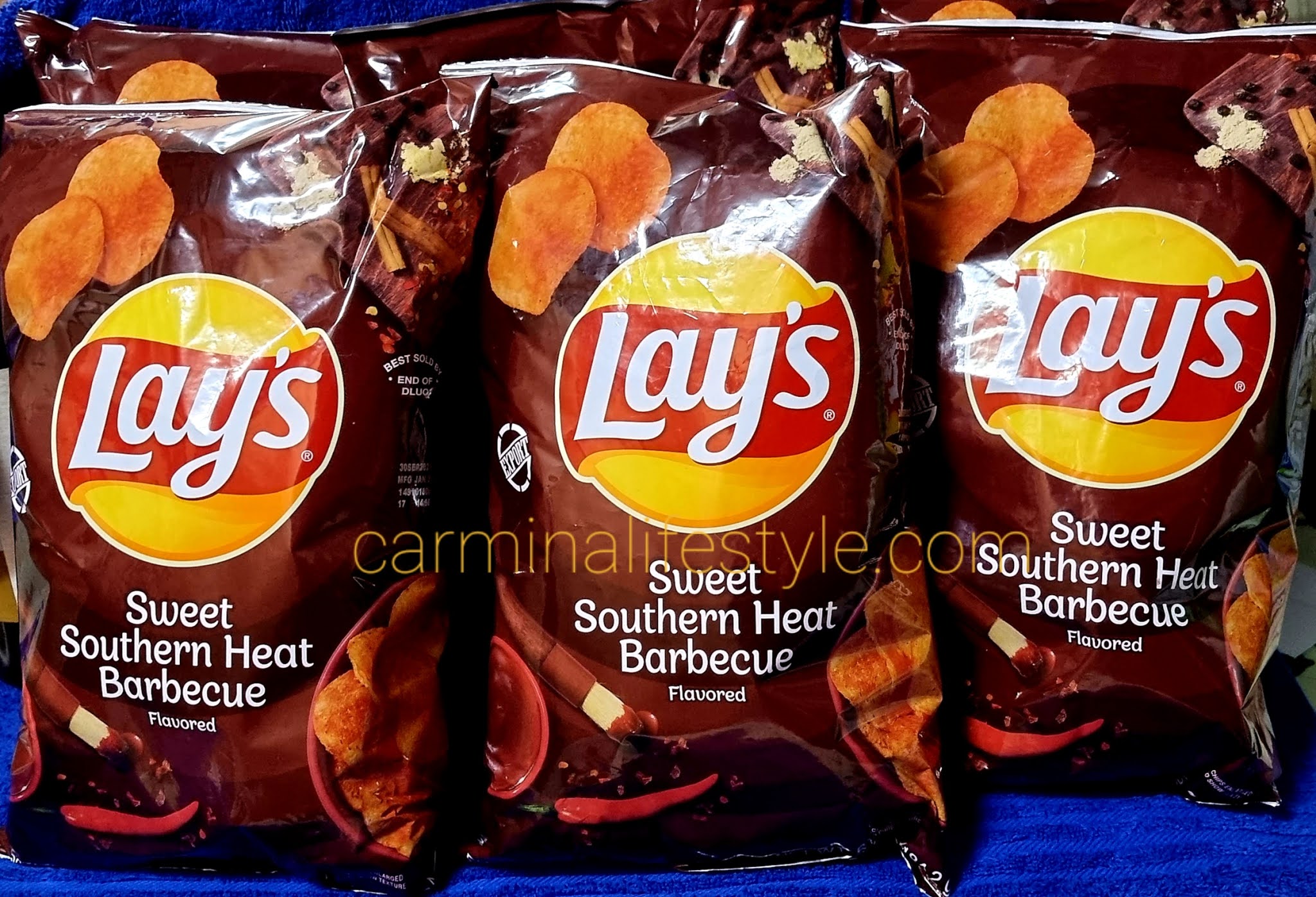 Craving for Lay's Southern Heat Barbecue Potato Chips made in USA