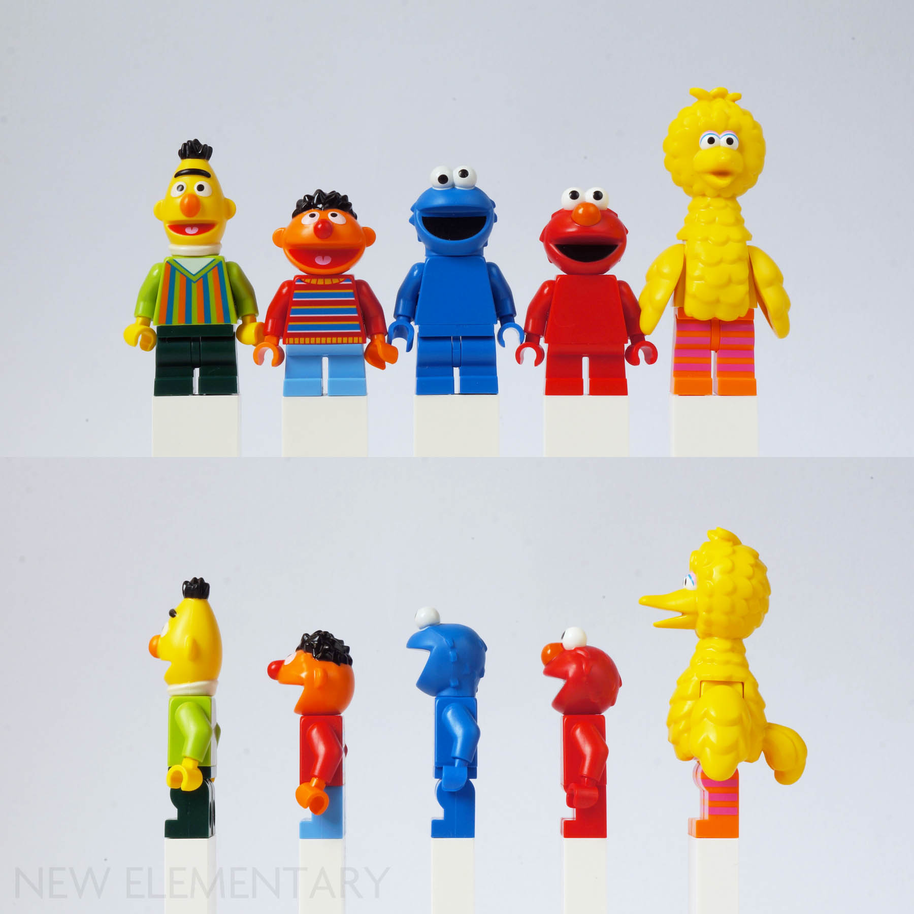 LEGO 123 Sesame Street Minifigures Elmo Cookie Oscar Ernie Bert Big Bird 21324