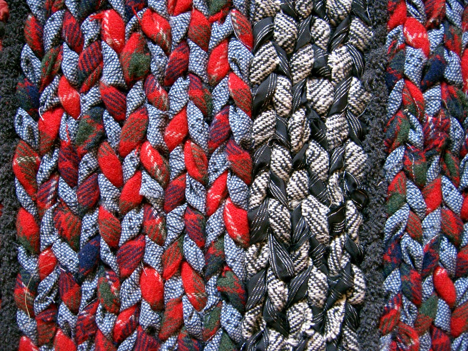 Rags to Rugs Recycling Clothes into Carpets Twined Rugs From Recycled Clothing