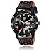 Swadesi Stuff Black Dial Day & Date Analogue Watch for Men