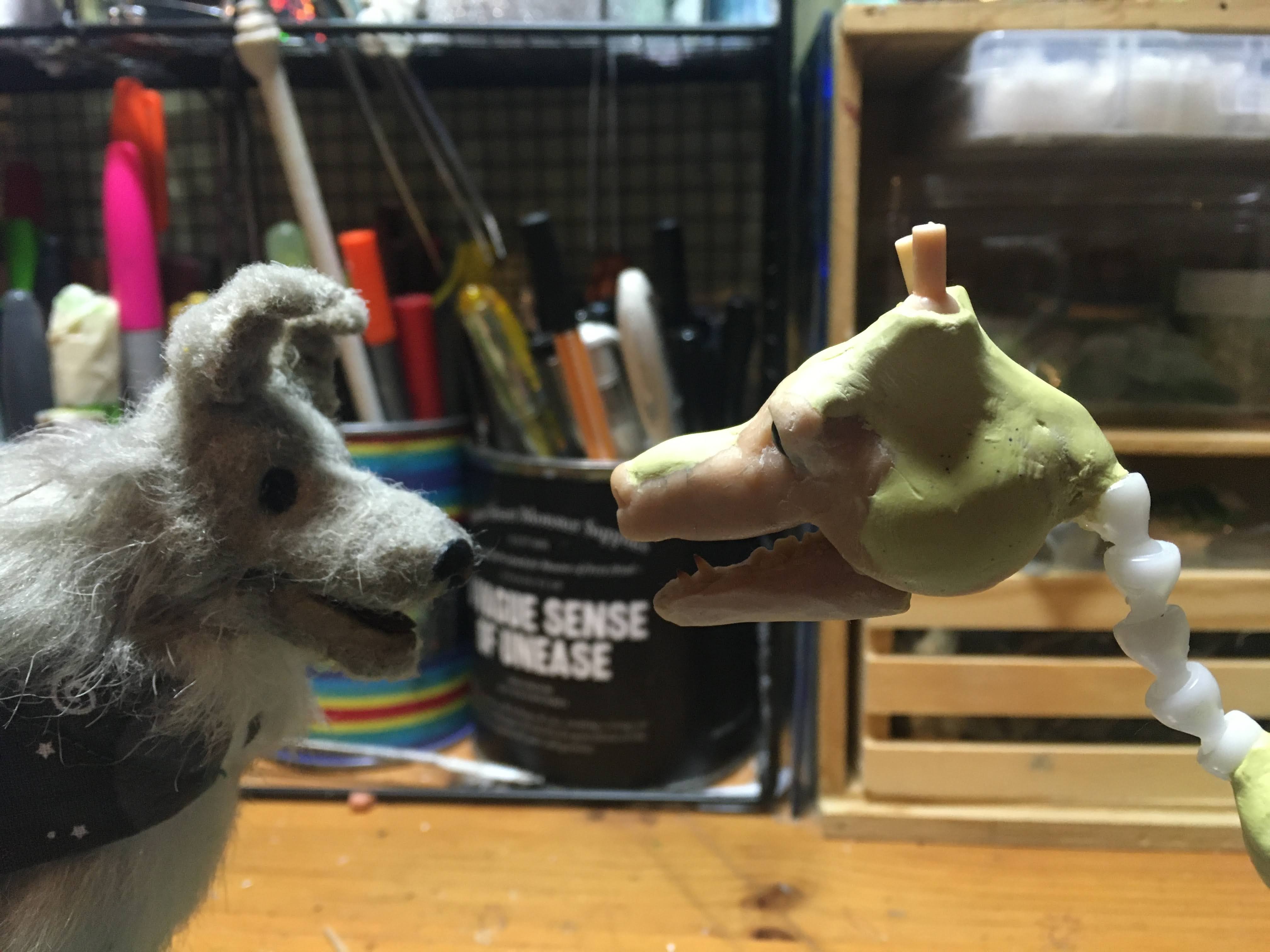 Last Alliance Studios: The Making of Baxter 2.0 - fully articulated dog art  doll!