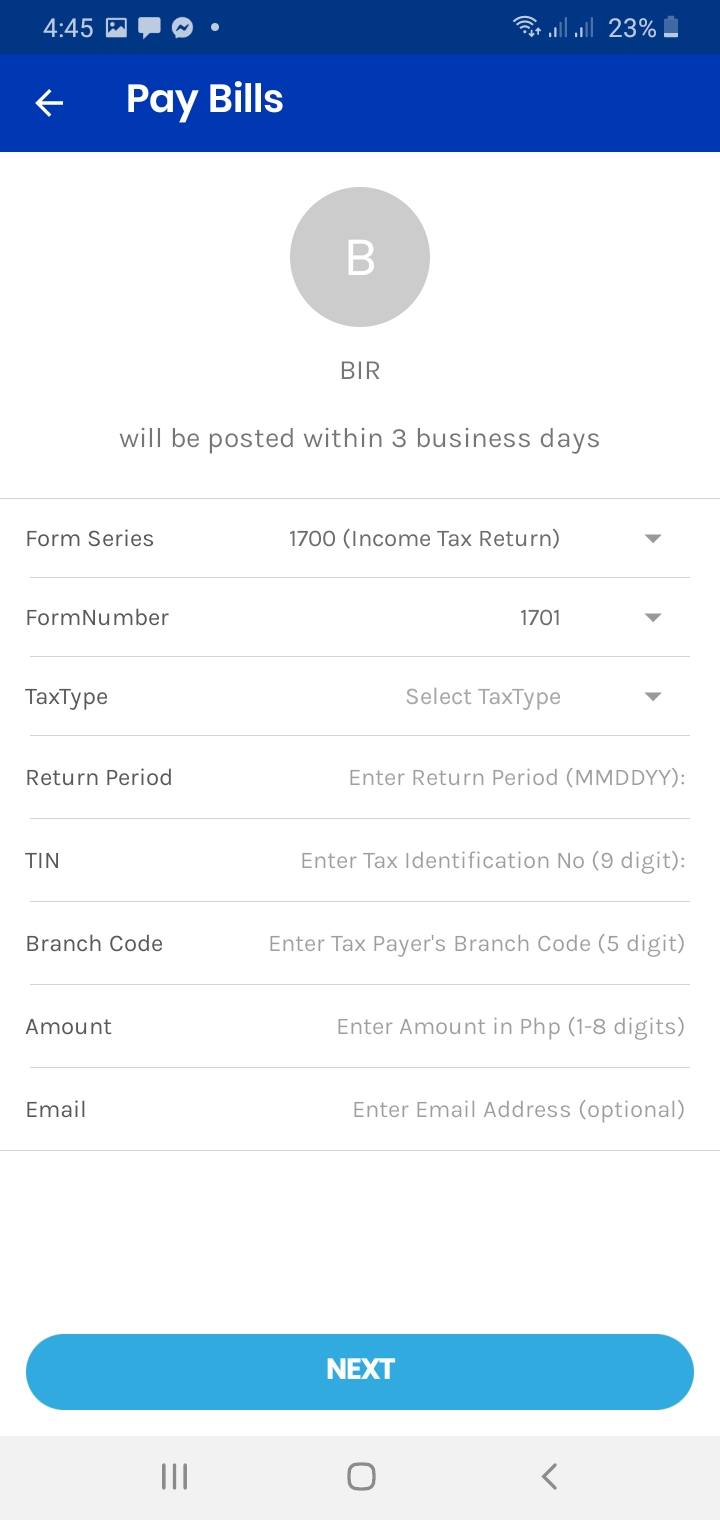 How to pay BIR tax due using GCASH