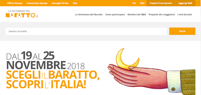 La Settimana del Baratto : Scambia un soggiorno in B&B in cambio di beni o servizi. La Settimana del Baratto : Scambia un soggiorno in B&B in cambio di beni o servizi.