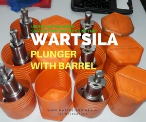 Wartsila Engine, Plunger with barrel, second hand, genuine, used, unused, OEM, spare parts, ship machinery, sale, India, Ship, buy now