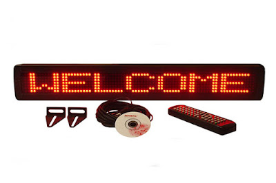 Affordable LED ML-Series Red Single Line Semi-outdoor Programmable LED Sign