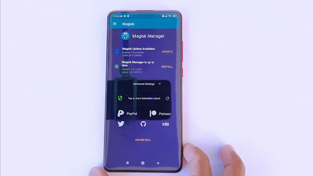 magisk update in k20 pro update magisk