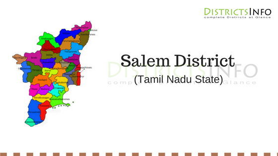 Salem District With Talukas in Tamil Nadu State