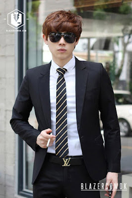 blazer cowok blazercowok.com jaket korean jas pria bk01 g