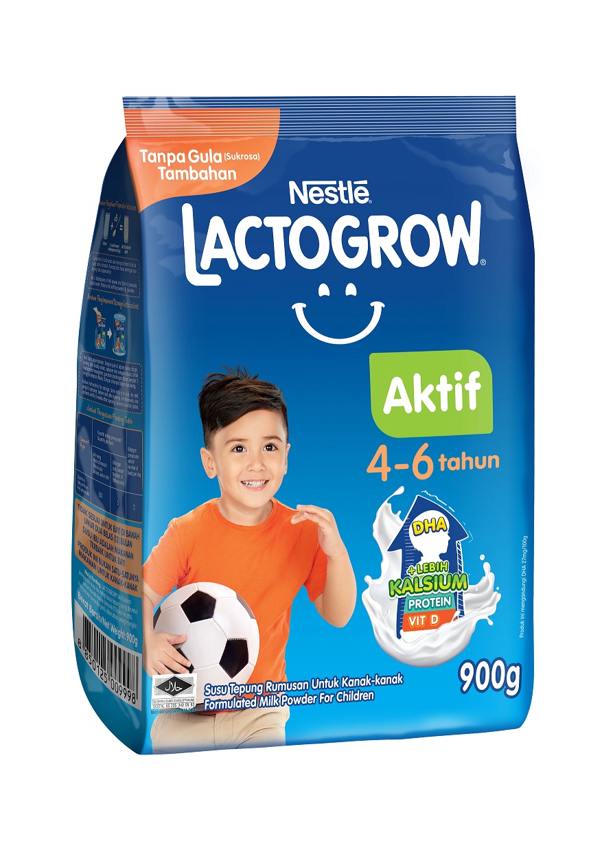 Introducing NESTLÉ LACTOGROW® Aktif:  A Growing-up Milk Formulated To Help Children Achieve More Growth With More Calcium*