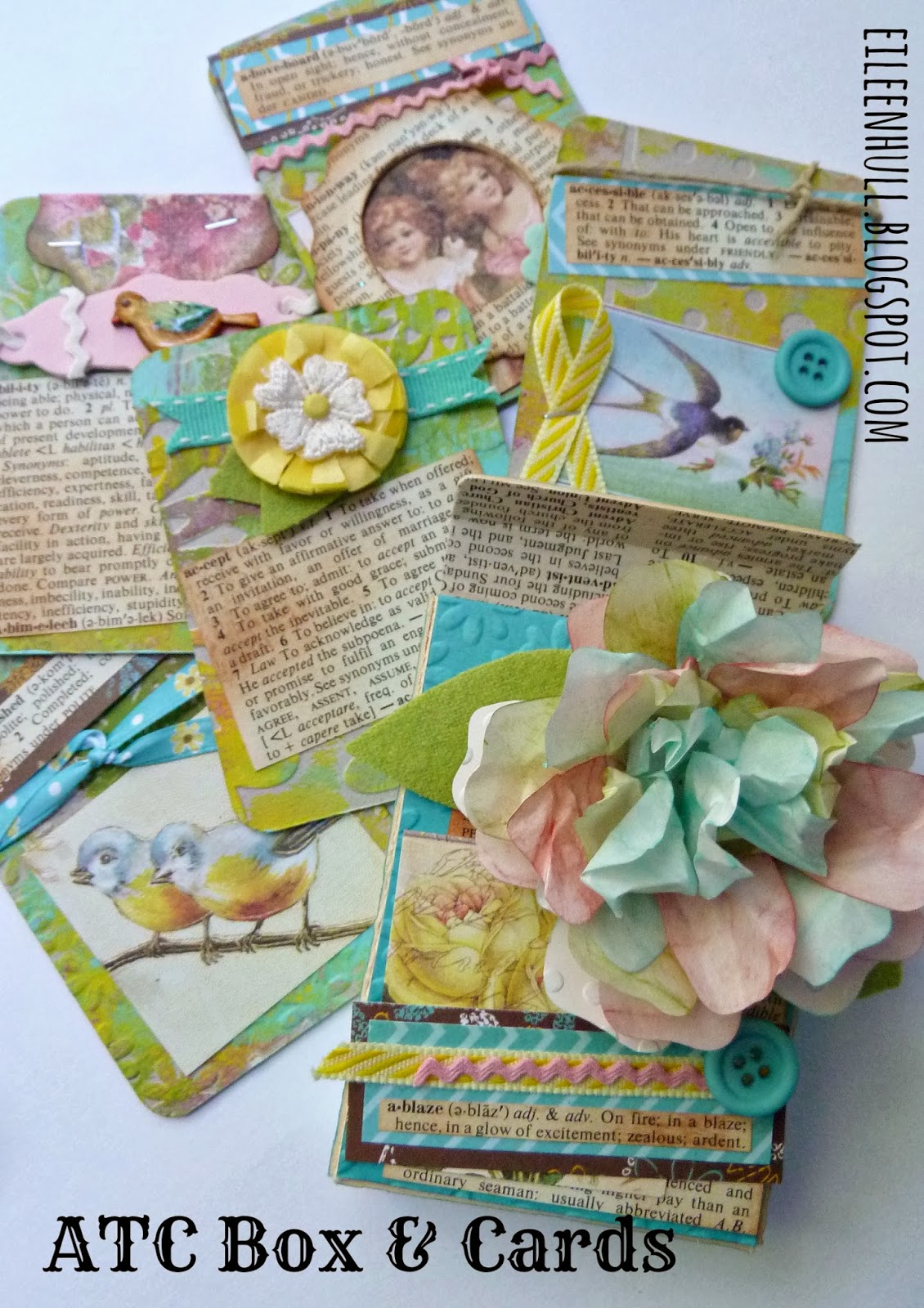 Crafting ideas from Sizzix UK ATC Box and Cards