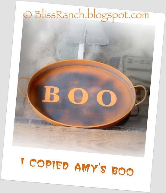 Orange Boo Tray, Bliss-Ranch.com