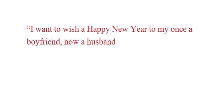 New Year Wishes for Boyfriends