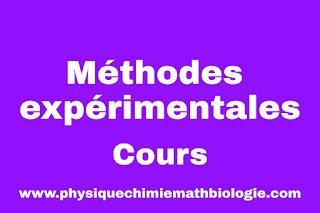 Cours de Méthodes expérimentales PDF