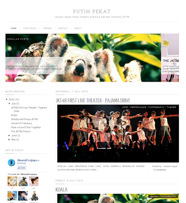 White clean Blogger Template