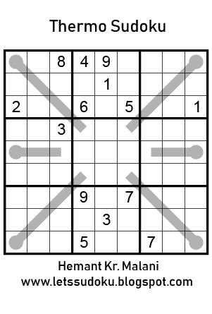 Sudoku: Sudoku Thermo Sudoku