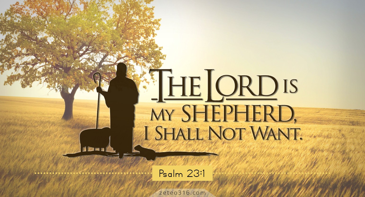 the lord is my shepherd i shall not want - eLanka