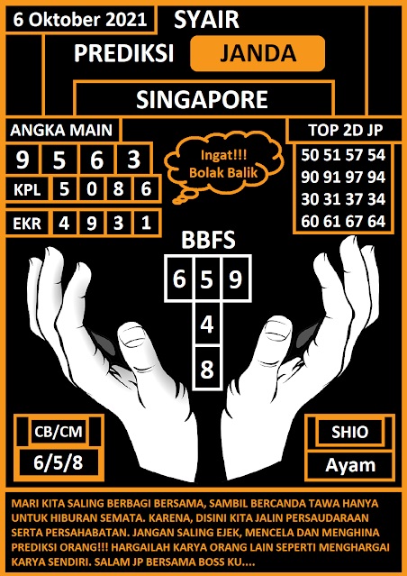 Syair Sgp Hari Ini Rabu 06 10 2021 Prediksi Hk 2d Jitu Malam Ini Sgp Sydney