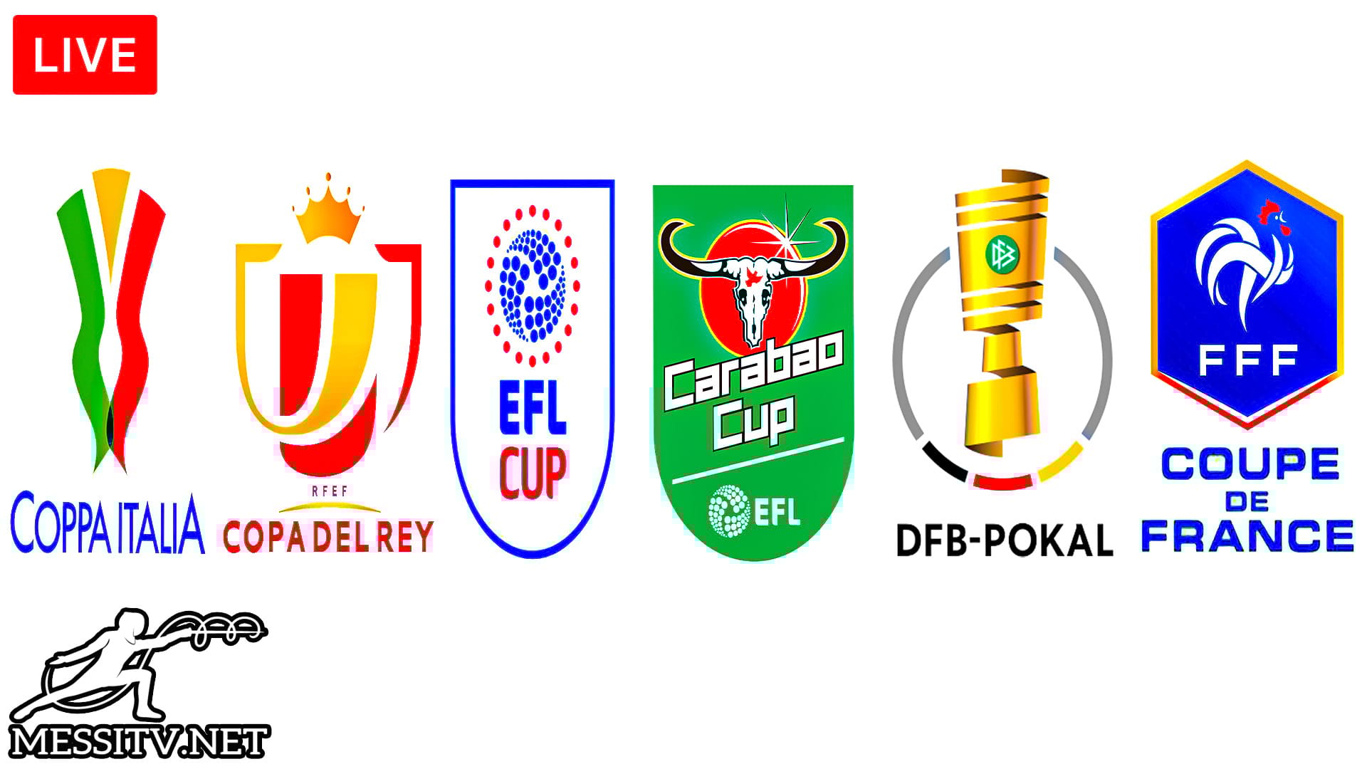 Watch EFL Carabao Cup, England FA Cup, Coppa Italia, Spain Copa del Rey, Germany DFB Pokal, Coupe de France, Taca de Portugal, KNVB Nederland Beker Cup Matches Live Stream Online Watch All Cup Matches Live stream online, Watch EFL Carabao Cup Live online, Watch England England FA Cup Live online, Watch Coppa Italia Live online, Watch Spain Copa del Rey Live online, Watch Germany DFB Pokal Live online, Watch Coupe de France Live online, Watch Taca de Portugal Live online, Guarda la Coppa Italia in diretta online, Ver la Copa del Rey de España en vivo en línea, Sehen Sie Deutschland DFB-Pokal live online, Regardez la Coupe de France en direct en ligne, Assistir Taca de Portugal ao vivo online, Atalanta BC, Atlético Madrid, FC Barcelona, FC Bayern München, SL Benfica, Chelsea, Borussia Dortmund, FC Internazionale Milano, Inter Milan, Juventus, RB Leipzig, Liverpool FC, LOSC Lille, Manchester City FC, Man City, Manchester United, Man United, AC Milan, Paris Saint Germain, PSG, FC Porto, Real Madrid CF, FC Salzburg, Sevilla FC, Sporting Clube de Portugal, Sporting CP, Villarreal CF, VfL Wolfsburg, Watch Goals & Highlights & FULL Match Replay HD Live online
