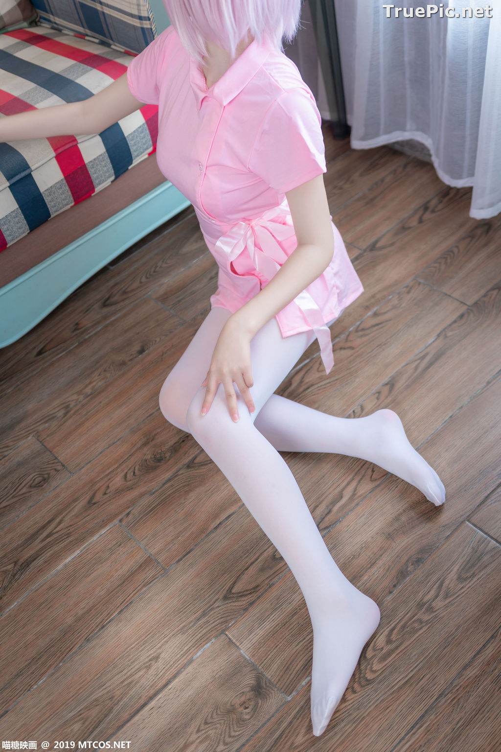 Image [MTCos] 喵糖映画 Vol.033 – Chinese Cute Model - Pink Nurse Cosplay - TruePic.net - Picture-15