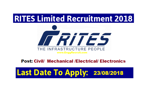 www.EnggRecruit.com RITES Recruitment 2018