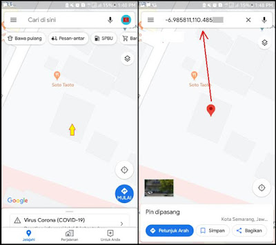 Titik Koordinat Rumah - Google Maps