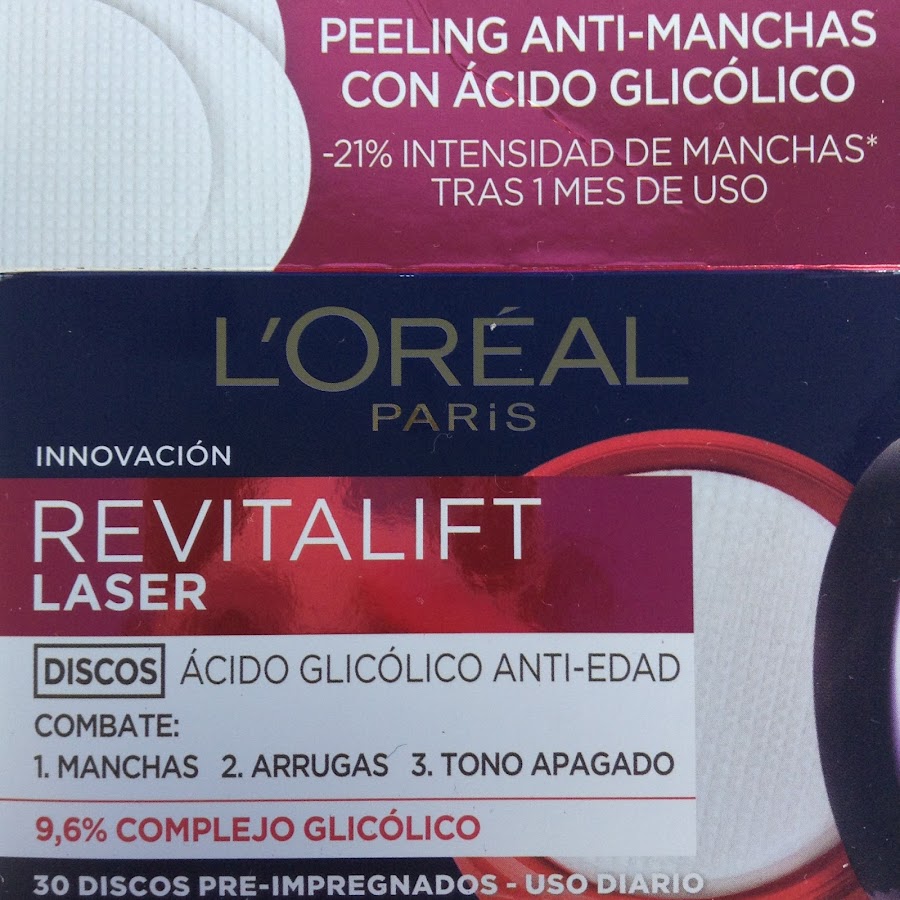 LOréal Revitalift Laser X3 Discos Ácido Glicólico Anti-Edad