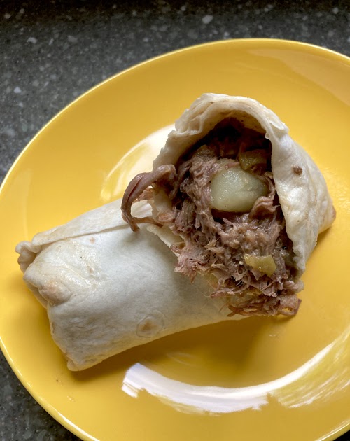 Food Pusher: Potato & Beef Burritos