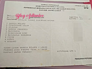 Slip Peperiksaan PMR 1993 dan SPM 1995 | Dokumen lama buat jiwa kita jadi muda semula...