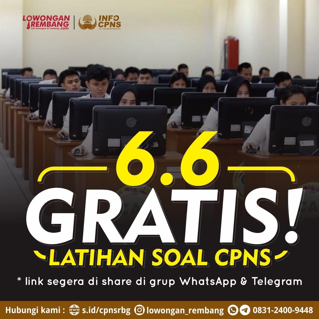 GRATIS! Latihan Soal CPNS 6 Juni 2021 Buruan Ajak Lainnya