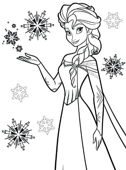 Gambar Mewarnai Elsa Frozen ~ Gambar Mewarnai Lucu