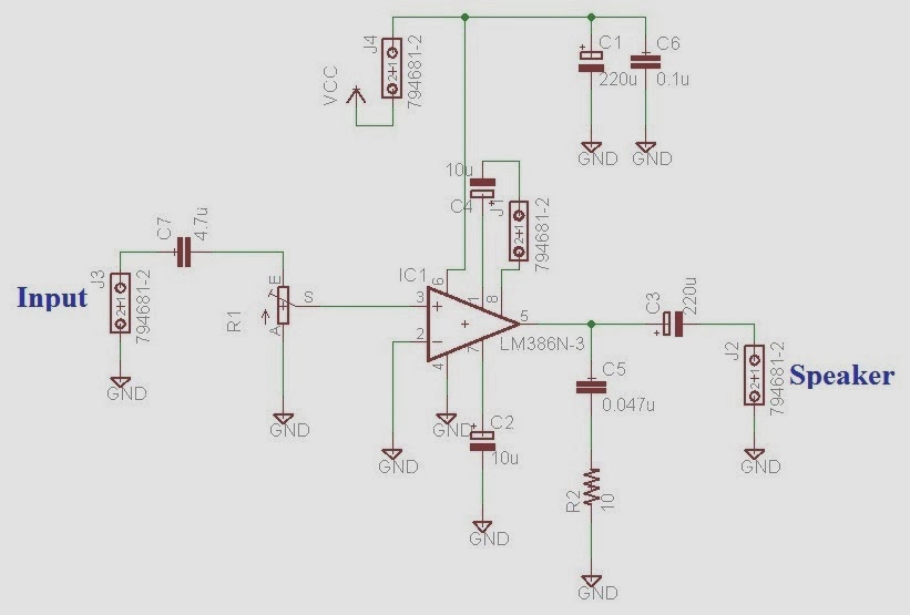 Crazzy Engineers 1 watt audio amplifier using LM386