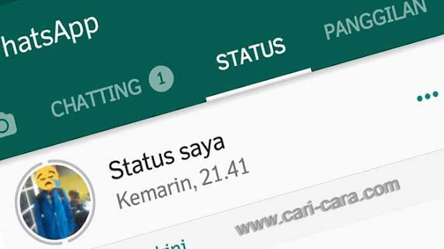 cara menyimpan status whatsapp