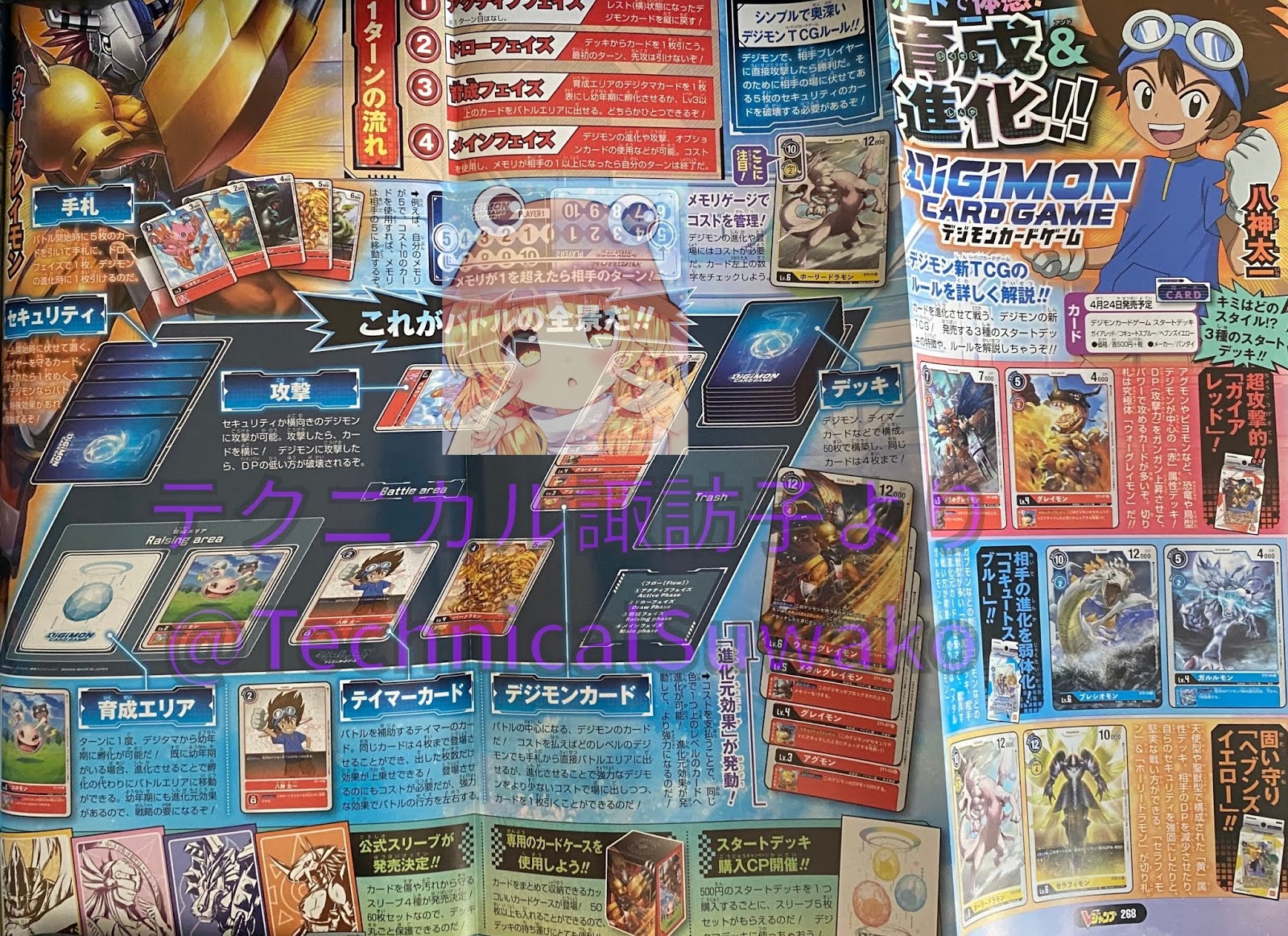 Tamer Union Detailed Digimon TCG rules revealed in V Jump, Plesiomon