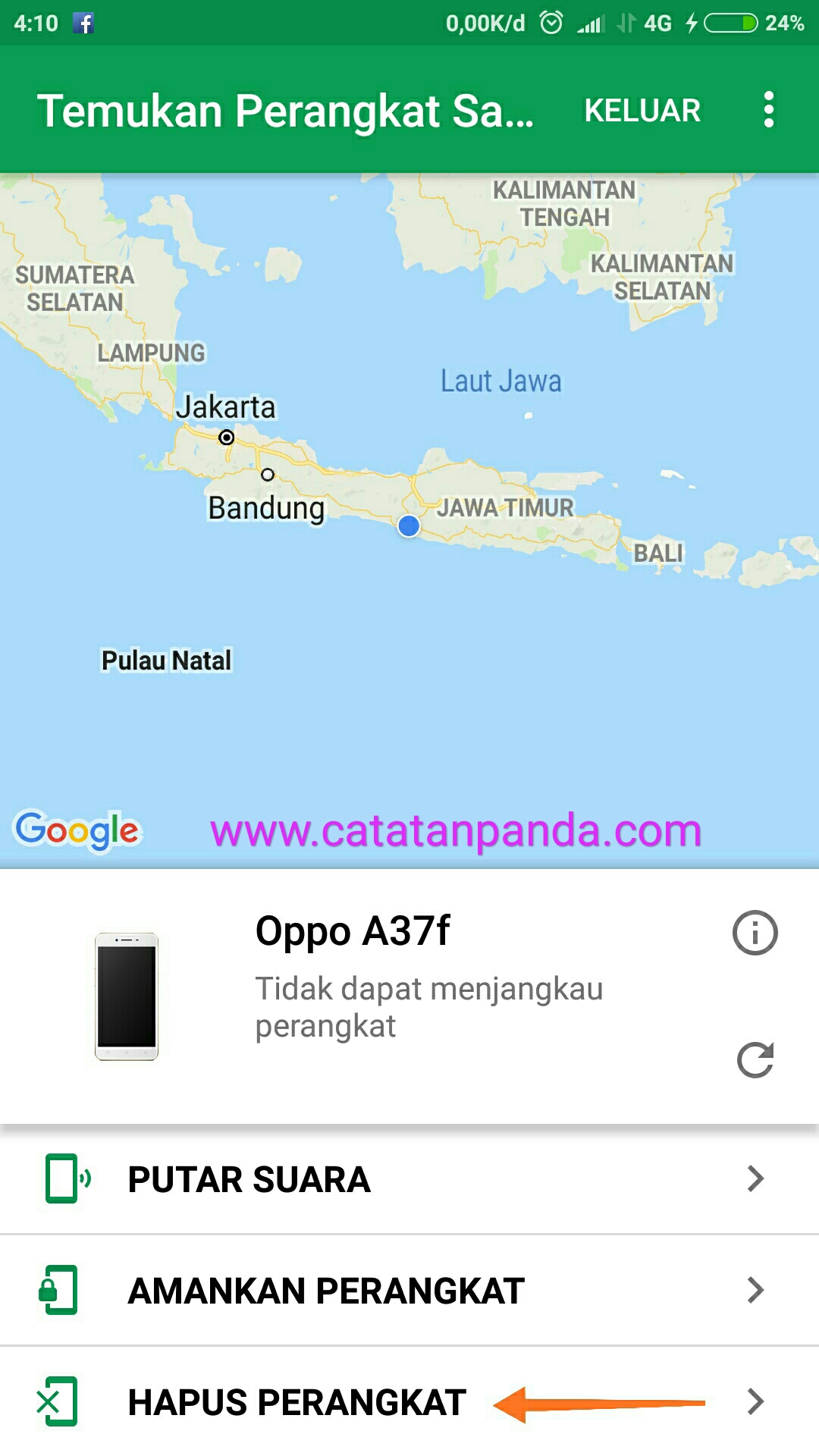 Cara Hard Reset Hp Jarak Jauh Catatan Panda